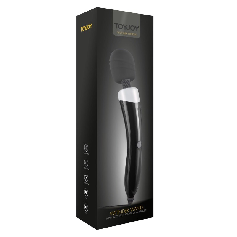 Stymulator-WONDER WAND MASSAGER BLACK